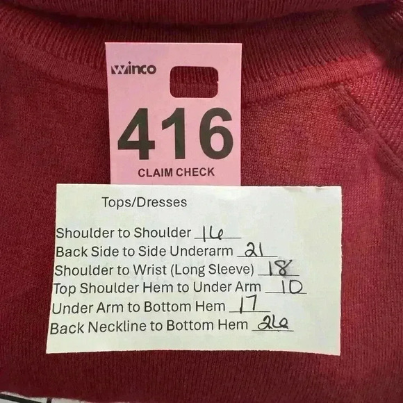 Chicos Women’s 2 US L Christmas Red Blouse Turtleneck Long Sleeve Tunic Top - Picture 13 of 13